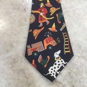 TIE, MANIA, FIRE MEN, SILK TIE